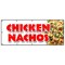 Signmission CHICKEN NACHOS BANNER SIGN snack melted mexican chili taco tex mex food B-120 Chicken Nachos - alternate 1